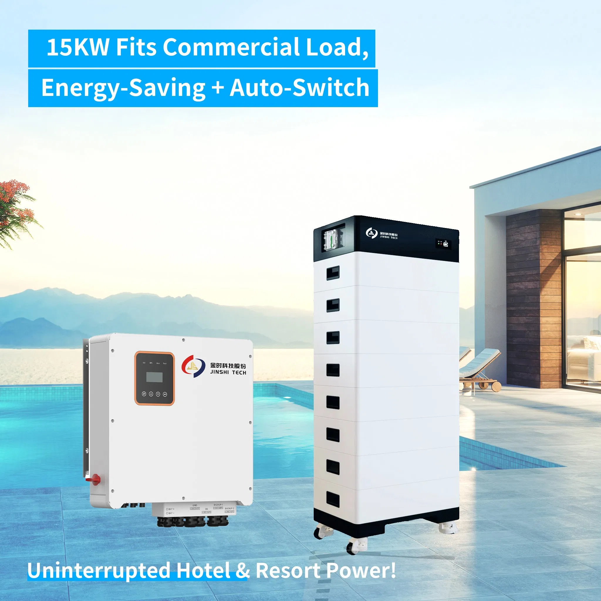 OEM ODM 15kw Home Hybrid Photovoltaic Energy Storage Three Phase Grid/off Grid System Solution
