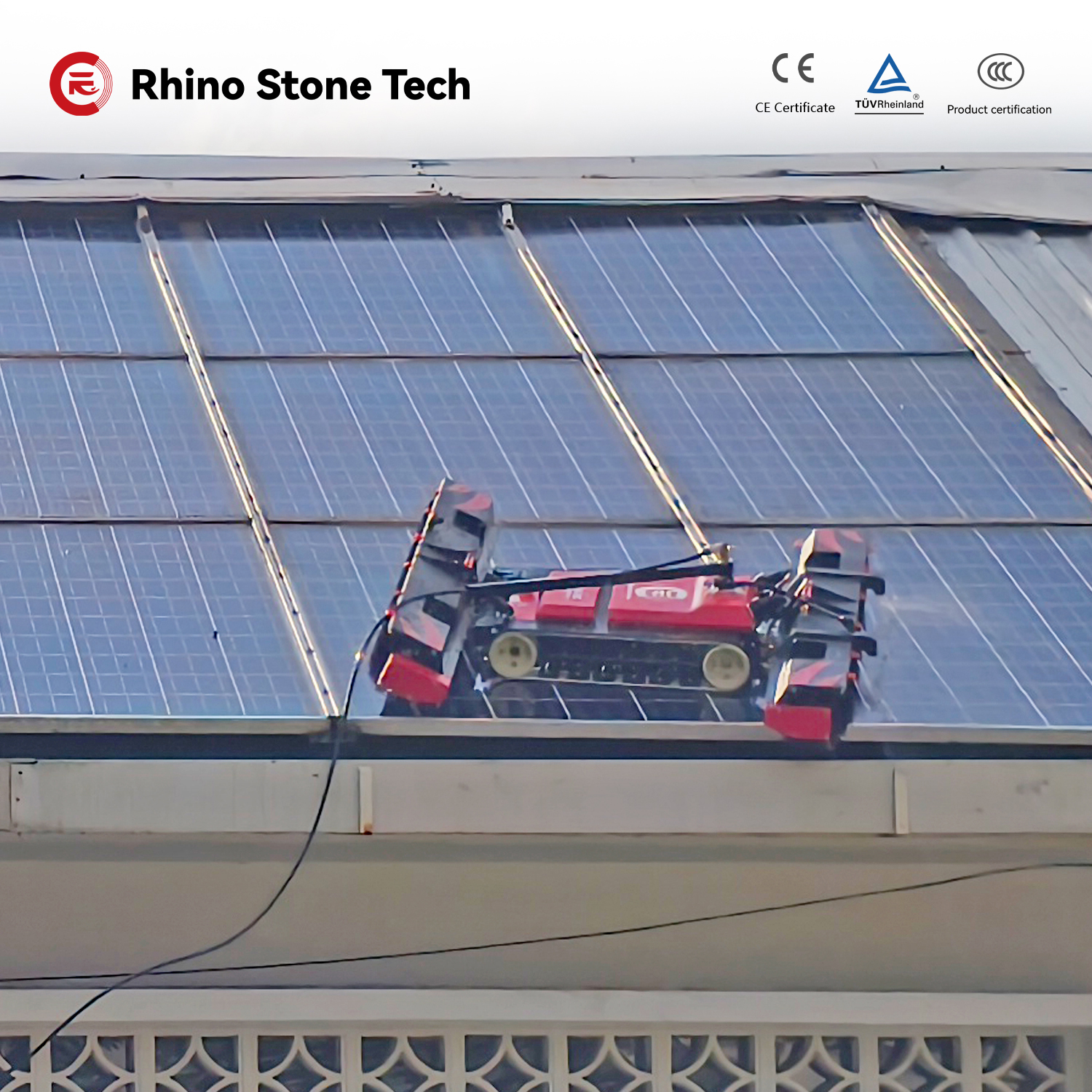 Factory Direct Wholesale Innovative Solar Panel Cleaning Robot PV Cleaning Solutions for Commercial and Industrial Solar Farm
