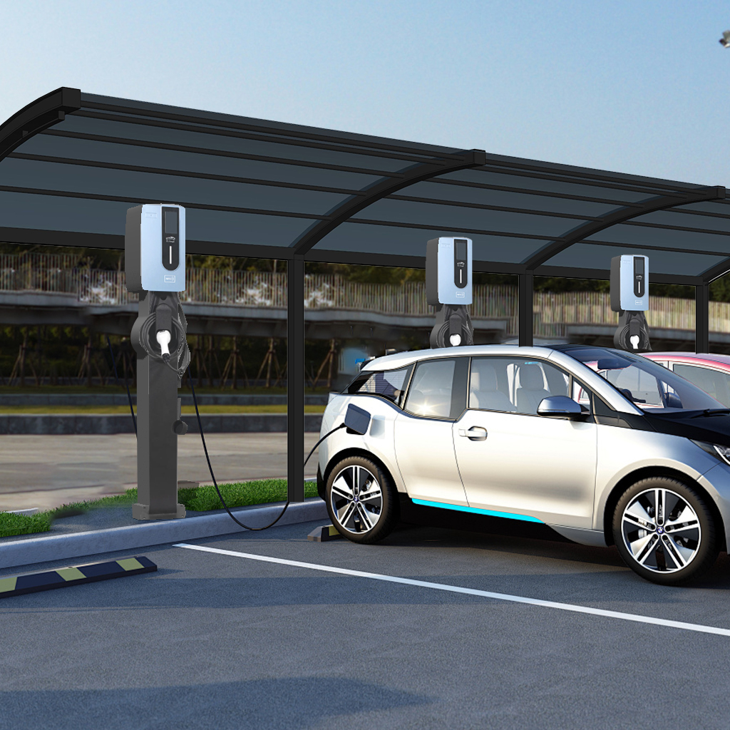 Integrated Solar EV Charging Station Solutions New AC Solar EV Charger Energy Storage Battery System PV Panels for Home Use