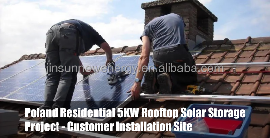 JINSUN Household Grid-Connected Monocrystalline Silicon Photovoltaic Energy System Lithium Ion Lead Acid MPPT Controller Roof