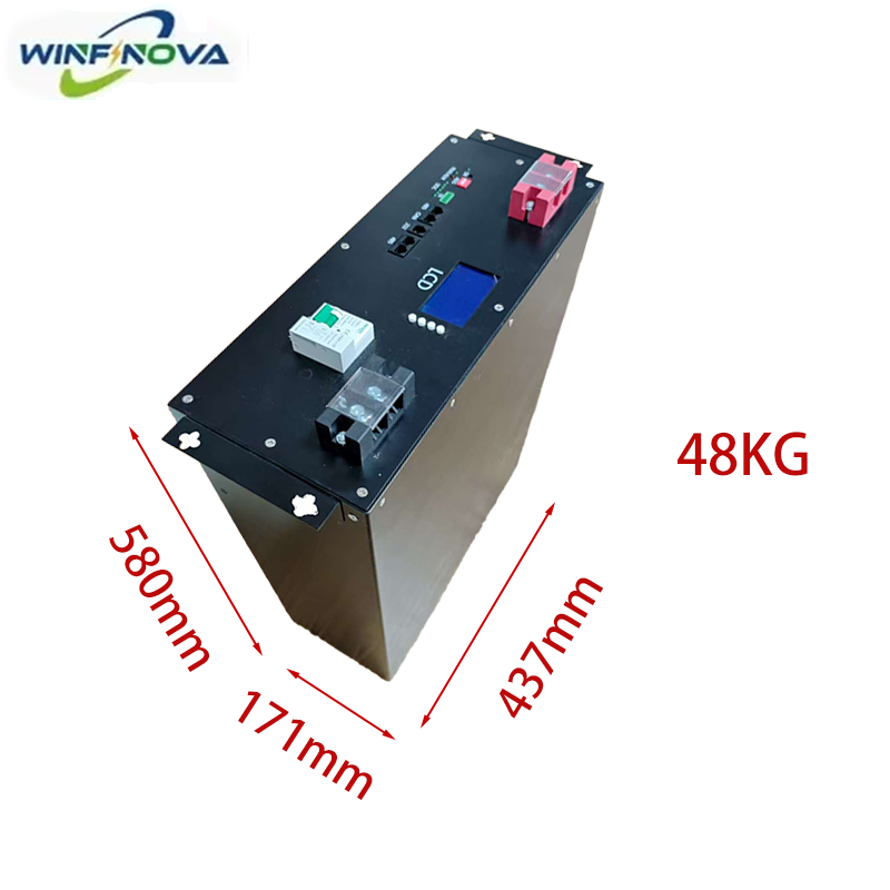 Modular Scalable 5KW LiFePO4 51.2V Energy Storage System Stackable Renewable Solar Power Integration CAN RS485 Communication