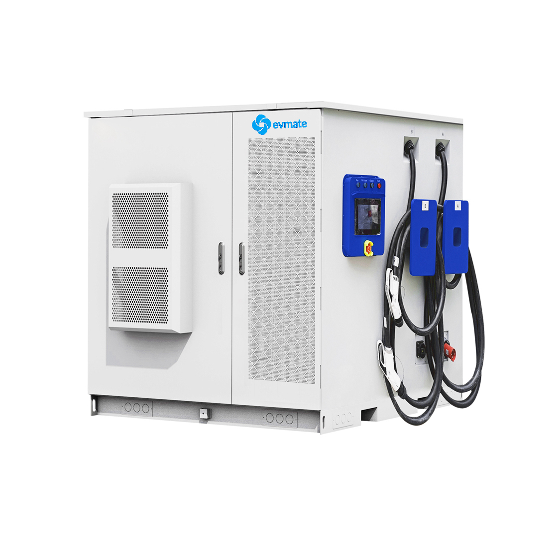 Mobile Energy Storage System (ESS) 138KWh-241KWh DC Fast EV Charging Station Integrated Solar Battery Storage OCPP