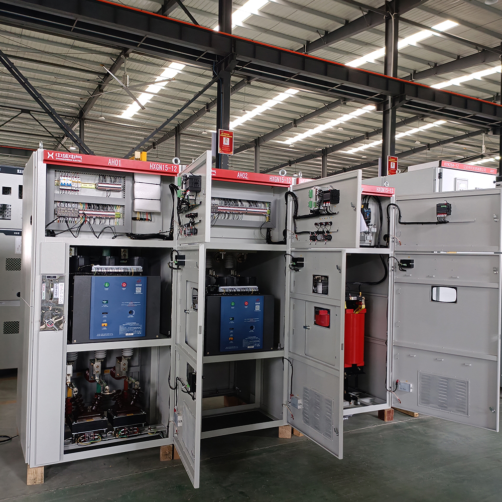Solar Power Equipment 11kV High Voltage Power Distribution Cabinet Gas Insulated Switchgear Ring Main Unit RMU