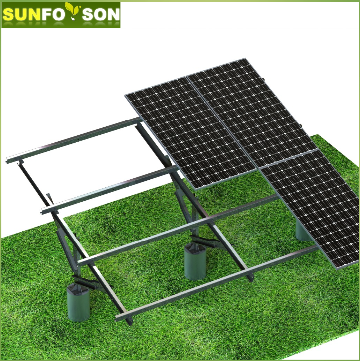 Large Solar Power Plant Construction Utility Scale PV Power Station Solar Farm Mounting System Ground Screw Pile Foundation