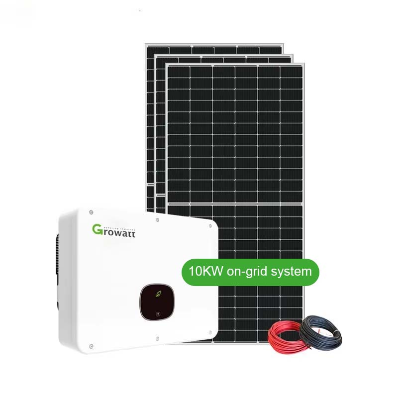 Green Energy Grid Tied Solar Power System 10kW 5kW Home Use Monocrystalline Silicon MPPT Controller on Grid
