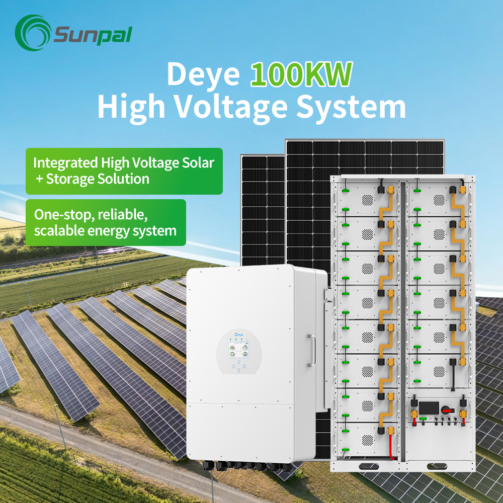 Sunpal Hybrid Solar Energy System 100kW 100Kva 100 Kva 500kW Commercial Solar Power System Hybrid with Storage Set