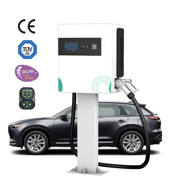 Advanced Yugong 60KW Wall-Mounted EV Charging Station with Type 2 Cable Solar Integration Engine &amp; Motor 1 Year Warranty