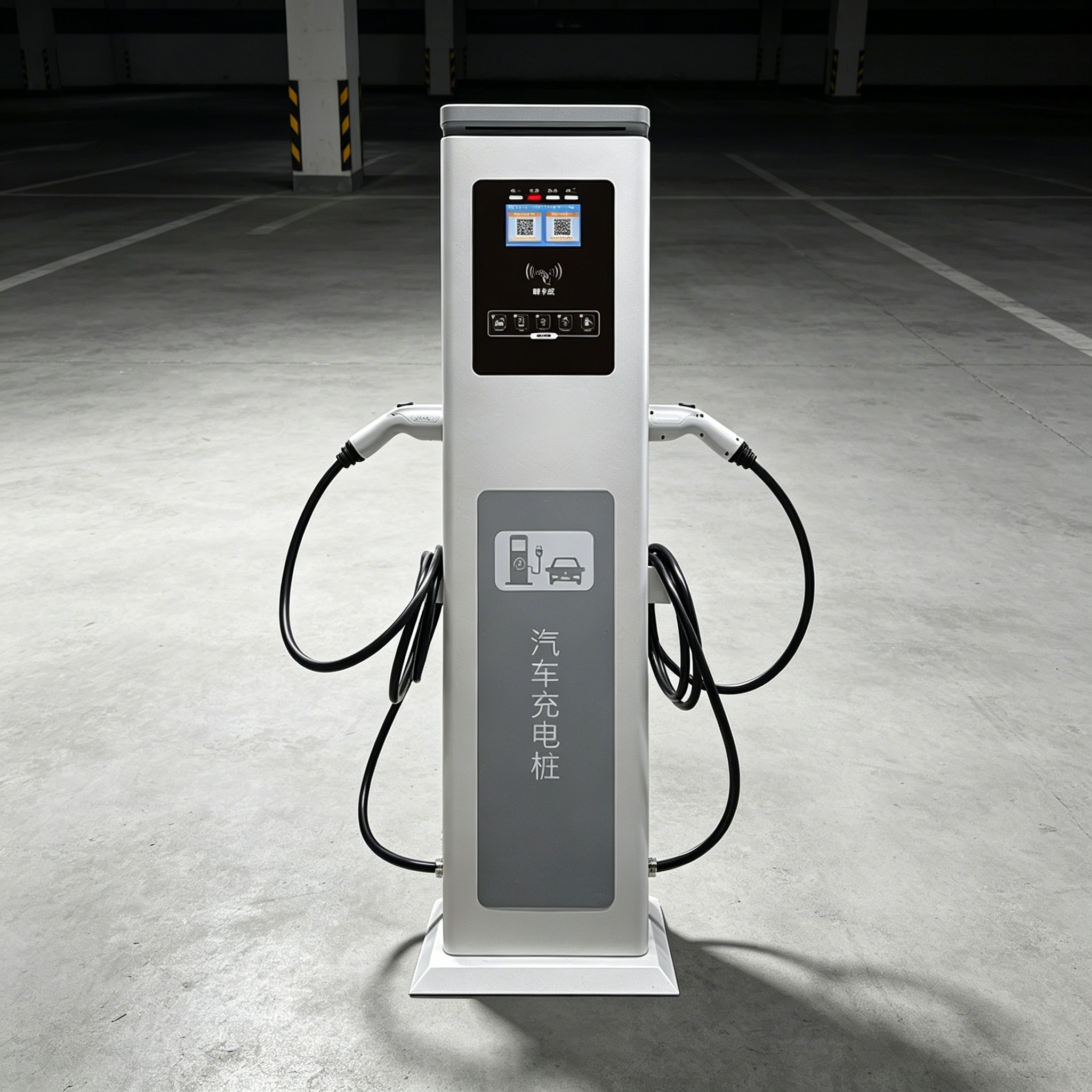 Advanced Yugong 60KW Wall-Mounted EV Charging Station with Type 2 Cable Solar Integration Engine &amp; Motor 1 Year Warranty