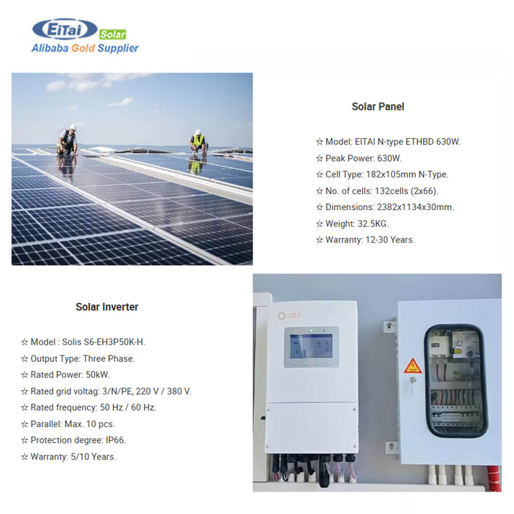 GROWATT Full 10KW Kits Complete 3Phase 15KW 20KVA 25kva 30KW 32kw 35kw on Off Grid Hybrid Solar System With Wifi Monitor System