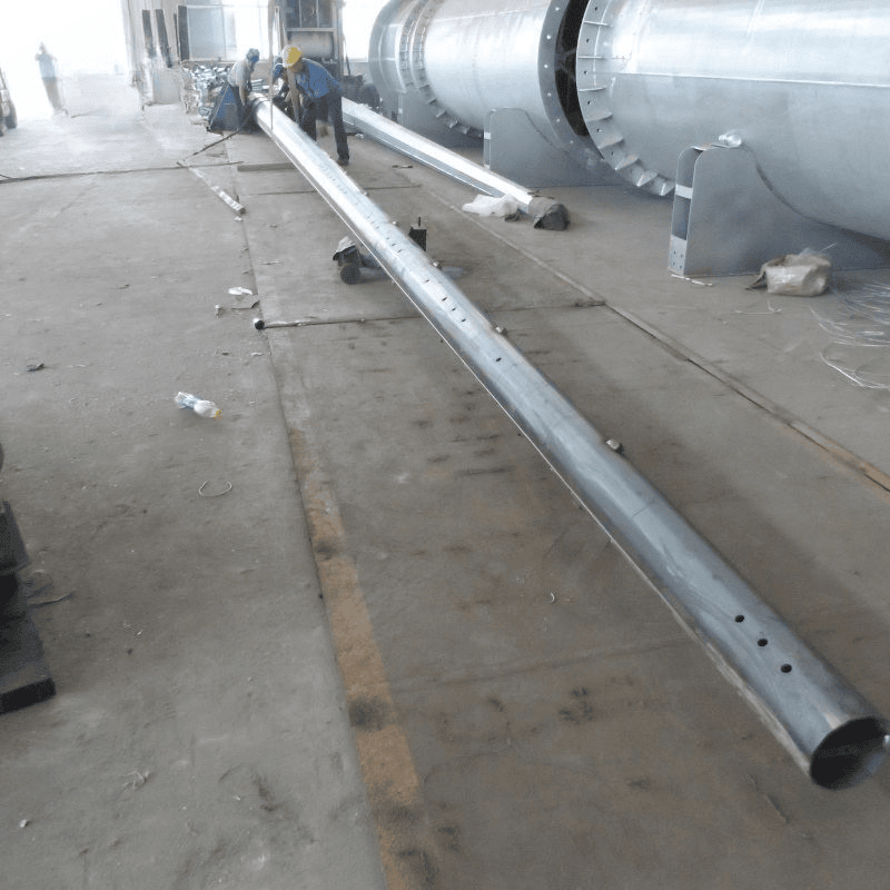 Environmentally Friendly Recyclable Aluminum Alloy Power Pole Green Energy Infrastructure
