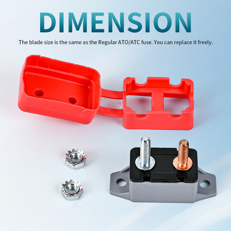 10-50A 12V DC MCB Topstone E5 Dual Battery Auto Reset Circuit Breaker Marine Boat Solar Power Distribution Electrical Equipment