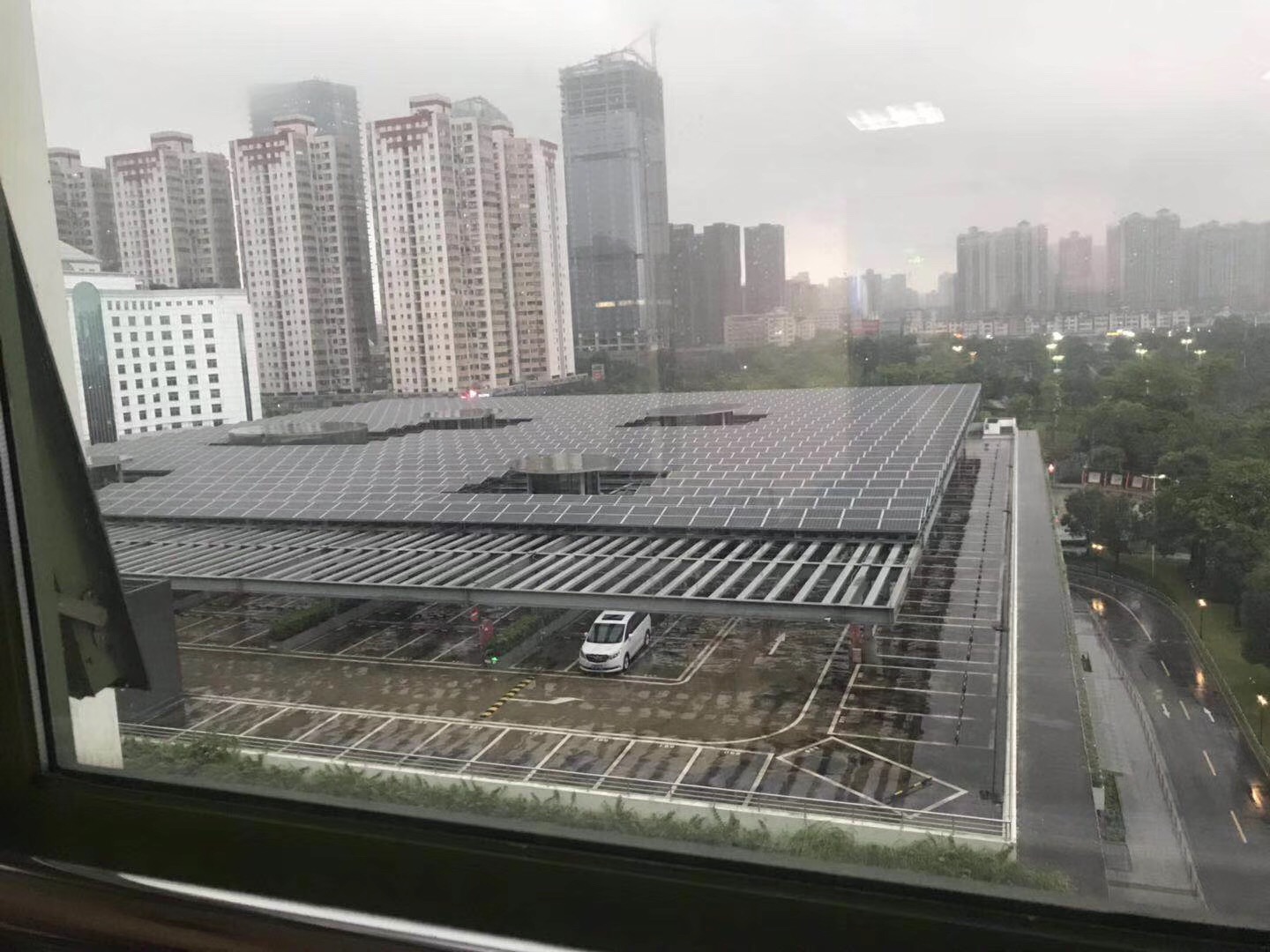 Parking lot installation