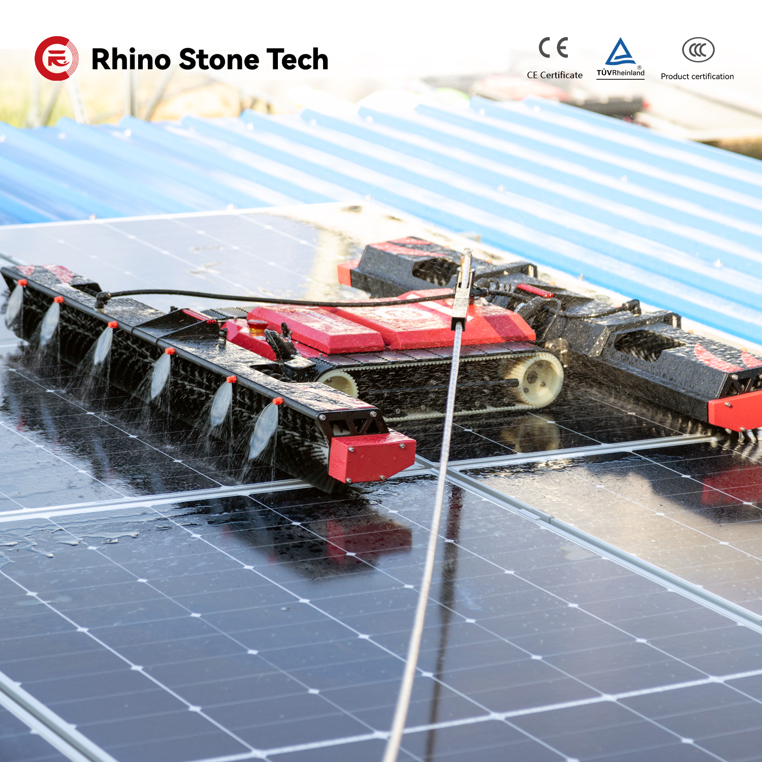 Factory Direct Wholesale Innovative Solar Panel Cleaning Robot PV Cleaning Solutions for Commercial and Industrial Solar Farm