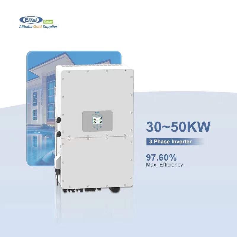 Intelligent Industrial Commercial Hybrid Solar Panels Energy 50Kw 100Kw Complete Kit Power System With Storage Set for Home