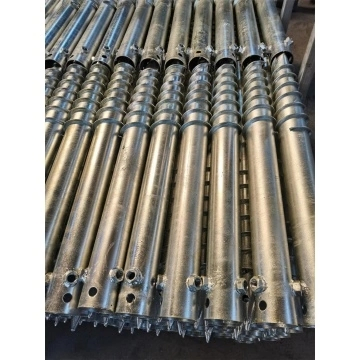 Durable Q235 Hot DIP Galvanized Earth Screw Pile Anchor Solution