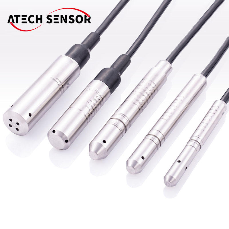 Atech Tuya Smartlife APP Solar Panel Wireless Submersible Tank Monitor Water Tank Sensor For Villa Apartments