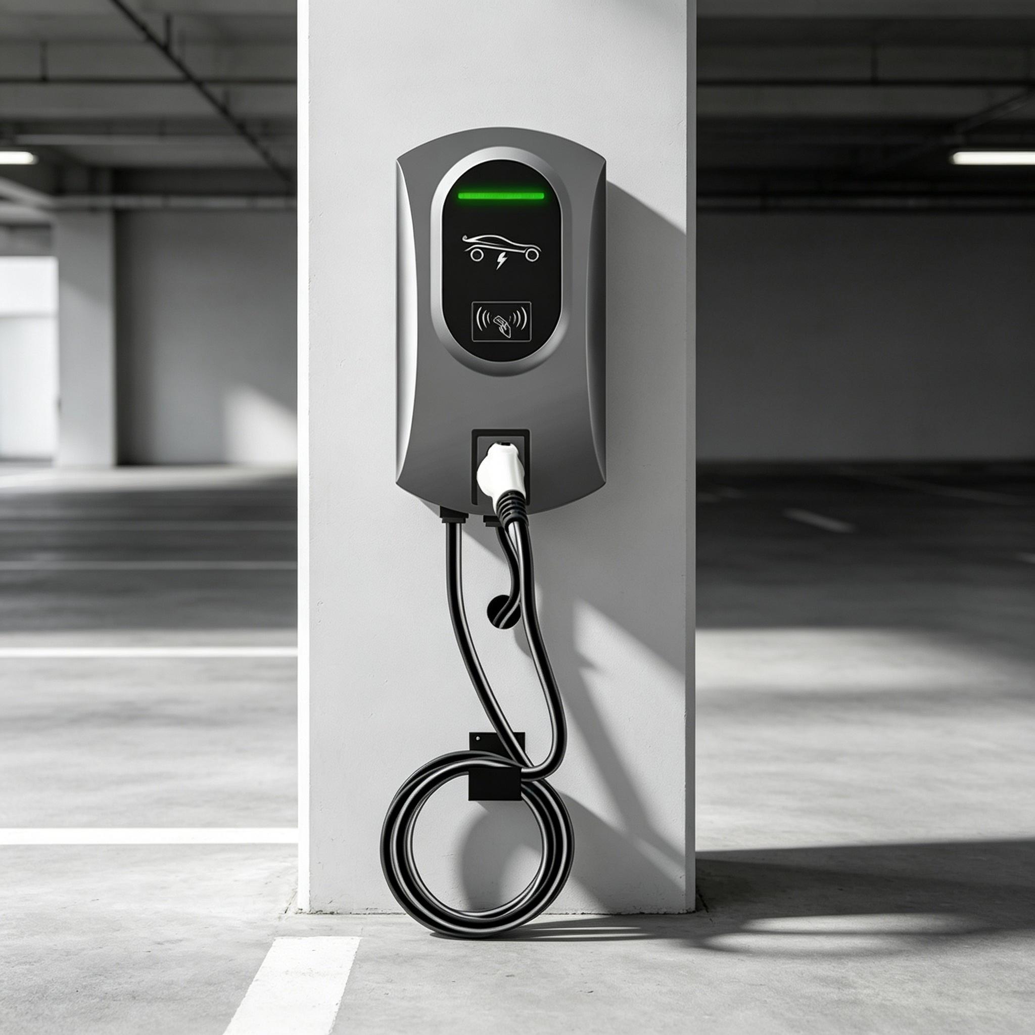 Advanced Yugong 60KW Wall-Mounted EV Charging Station with Type 2 Cable Solar Integration Engine &amp; Motor 1 Year Warranty