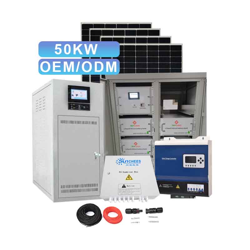 Complete 50Kva Solar Kit Industrial Solar Power Generator Off-Grid Solar Panel System 20Kw 30kw Complete Kit