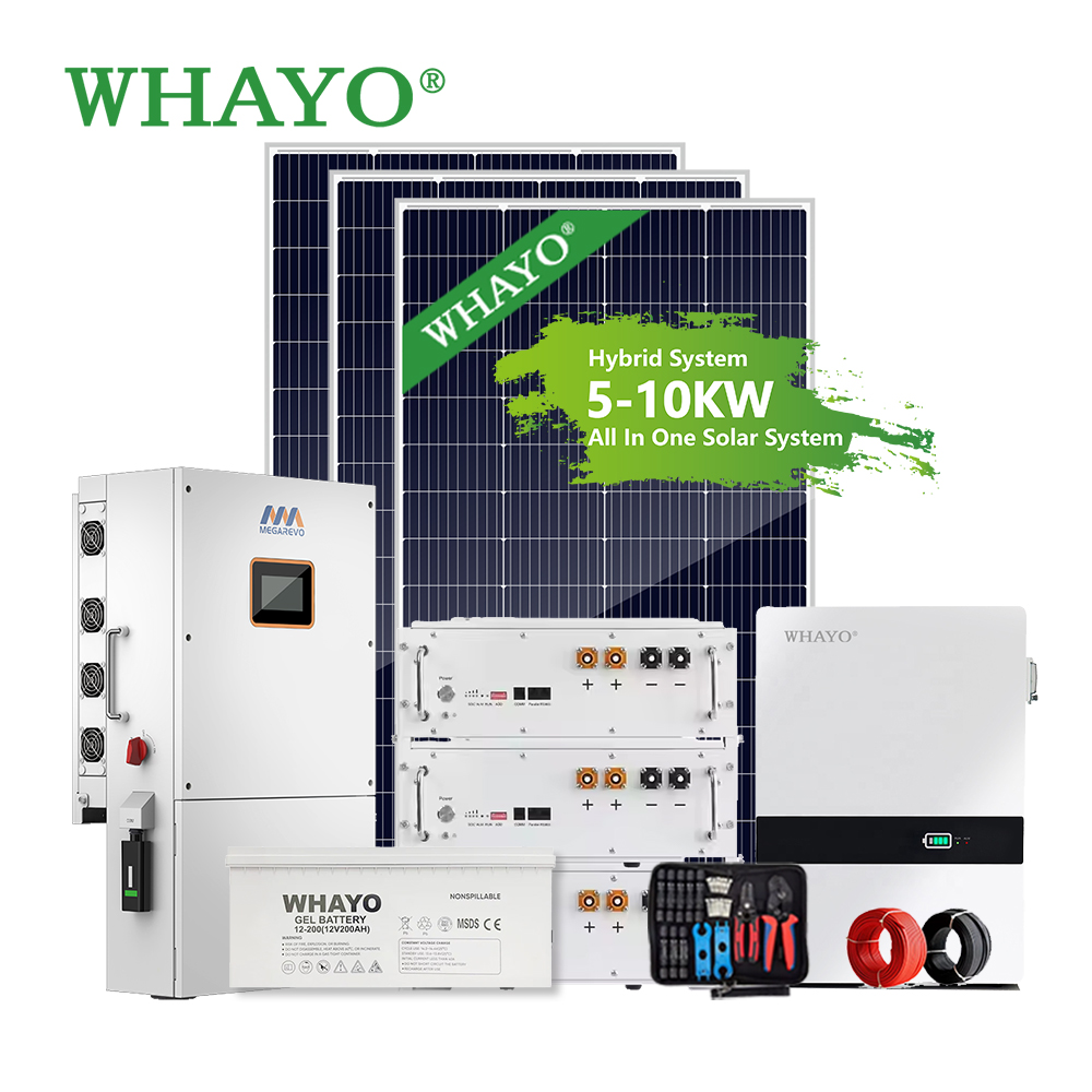 Whayo Home Use 10KW Solar Energy System with Battery 200ah 280ah 314ah Solar Power System Full Set UL