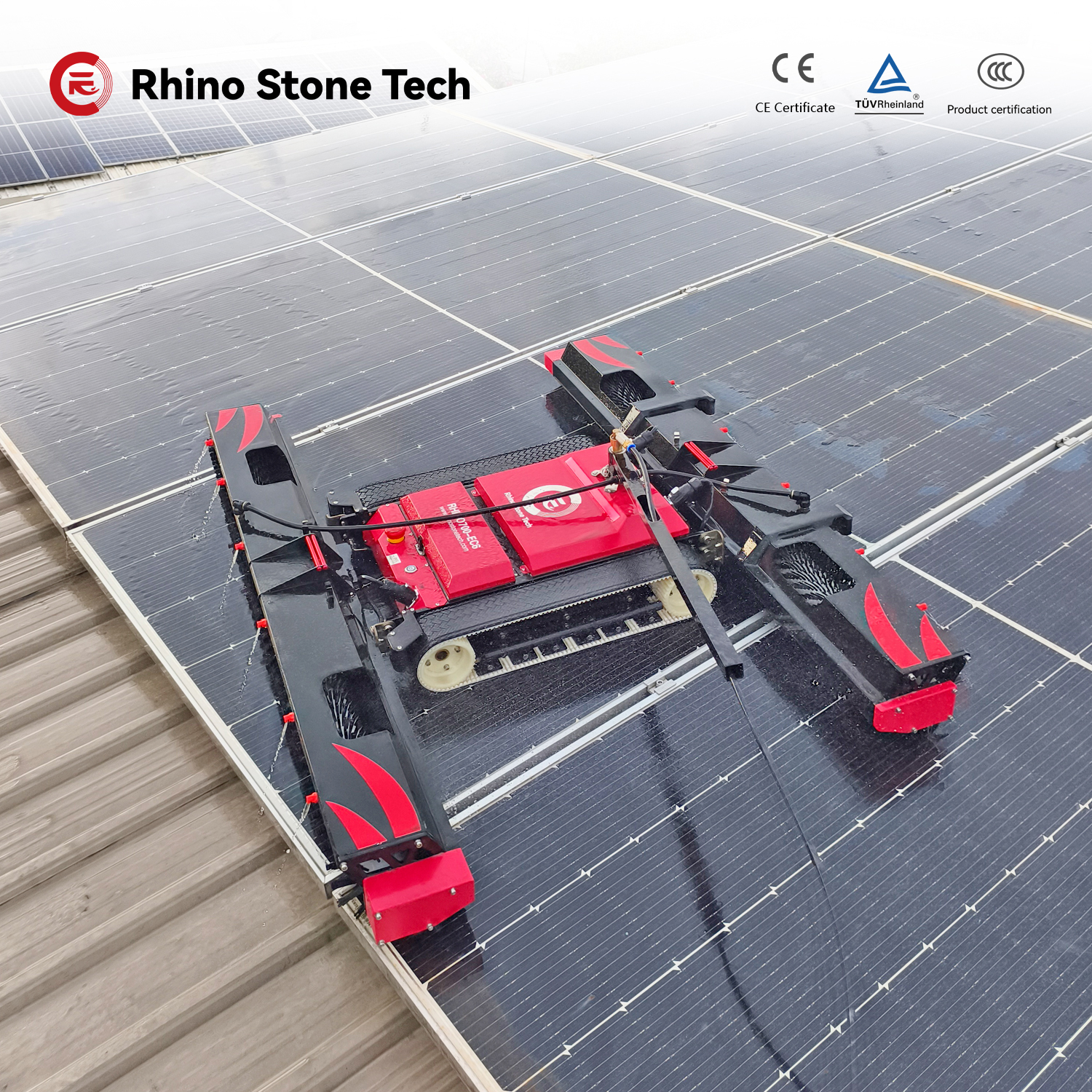 Factory Direct Wholesale Innovative Solar Panel Cleaning Robot PV Cleaning Solutions for Commercial and Industrial Solar Farm