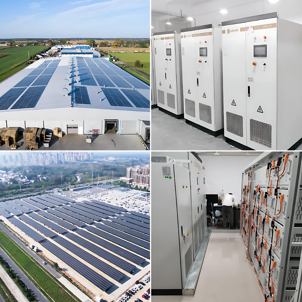 SunArk Hybrid Solar Power System 10Kw 100kw 215Kw Commerical on Off Grid Solar Energy Storage System Projects for Industrial