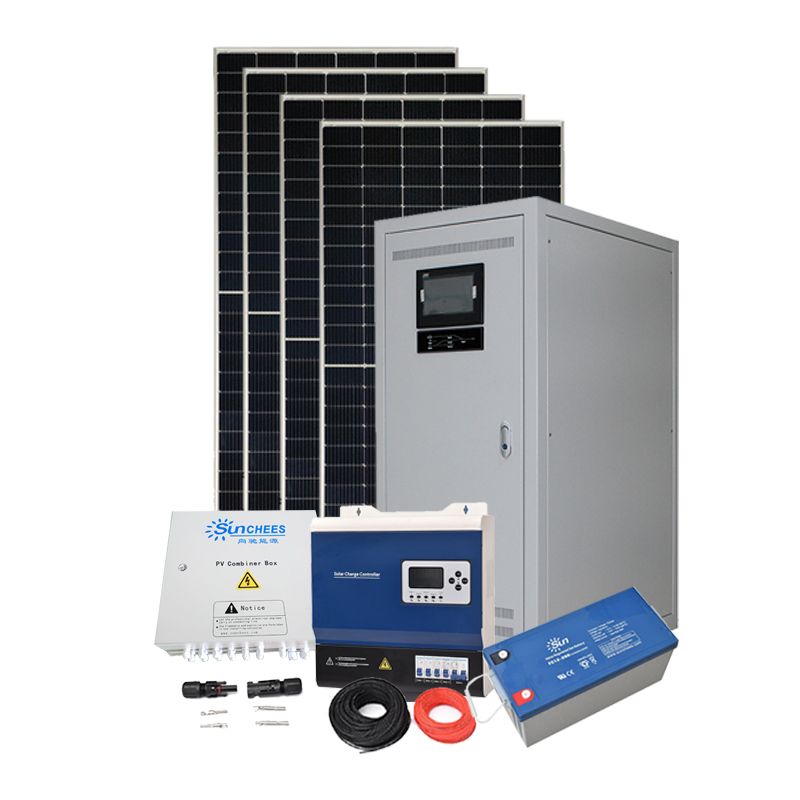 Complete 50Kva Solar Kit Industrial Solar Power Generator Off-Grid Solar Panel System 20Kw 30kw Complete Kit