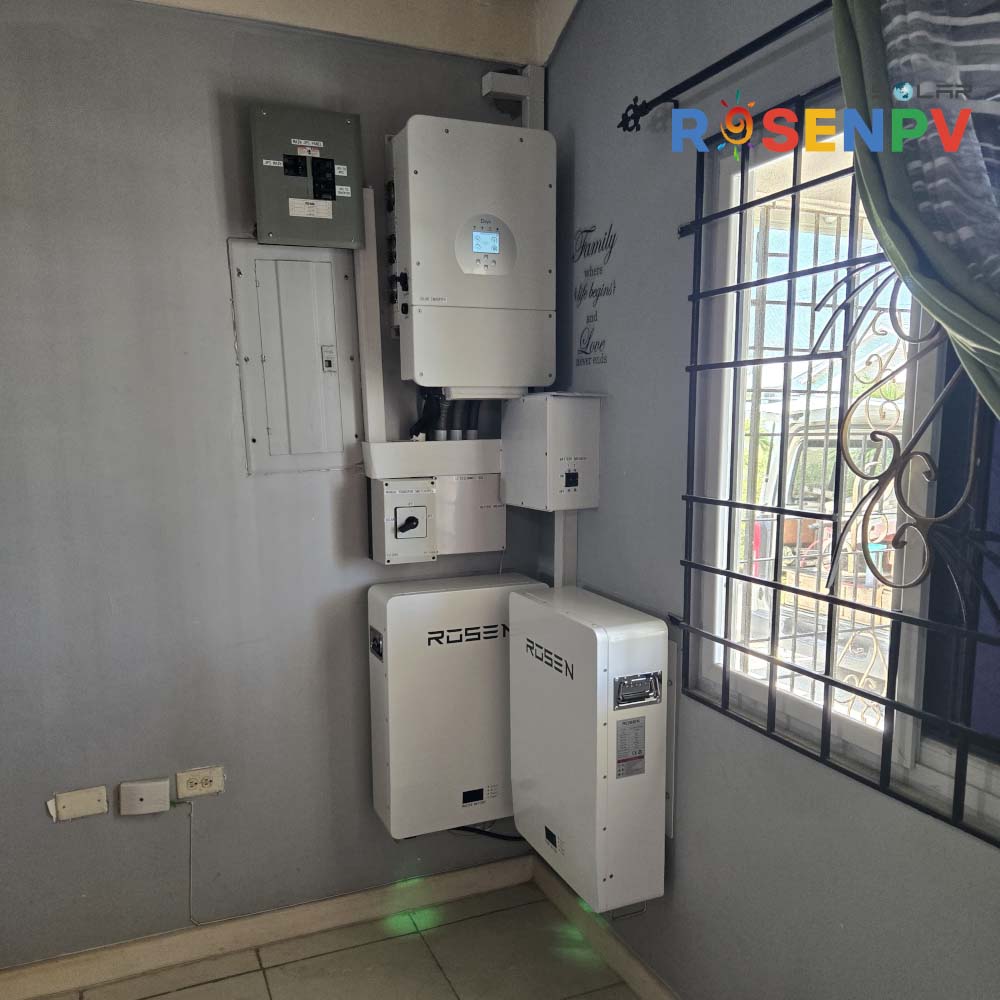 Complete Set Hybrid Energy System 5kW 5000Watts Home Solar Power System Bifacial TOPCon Solar Panels with Solar Mounting System