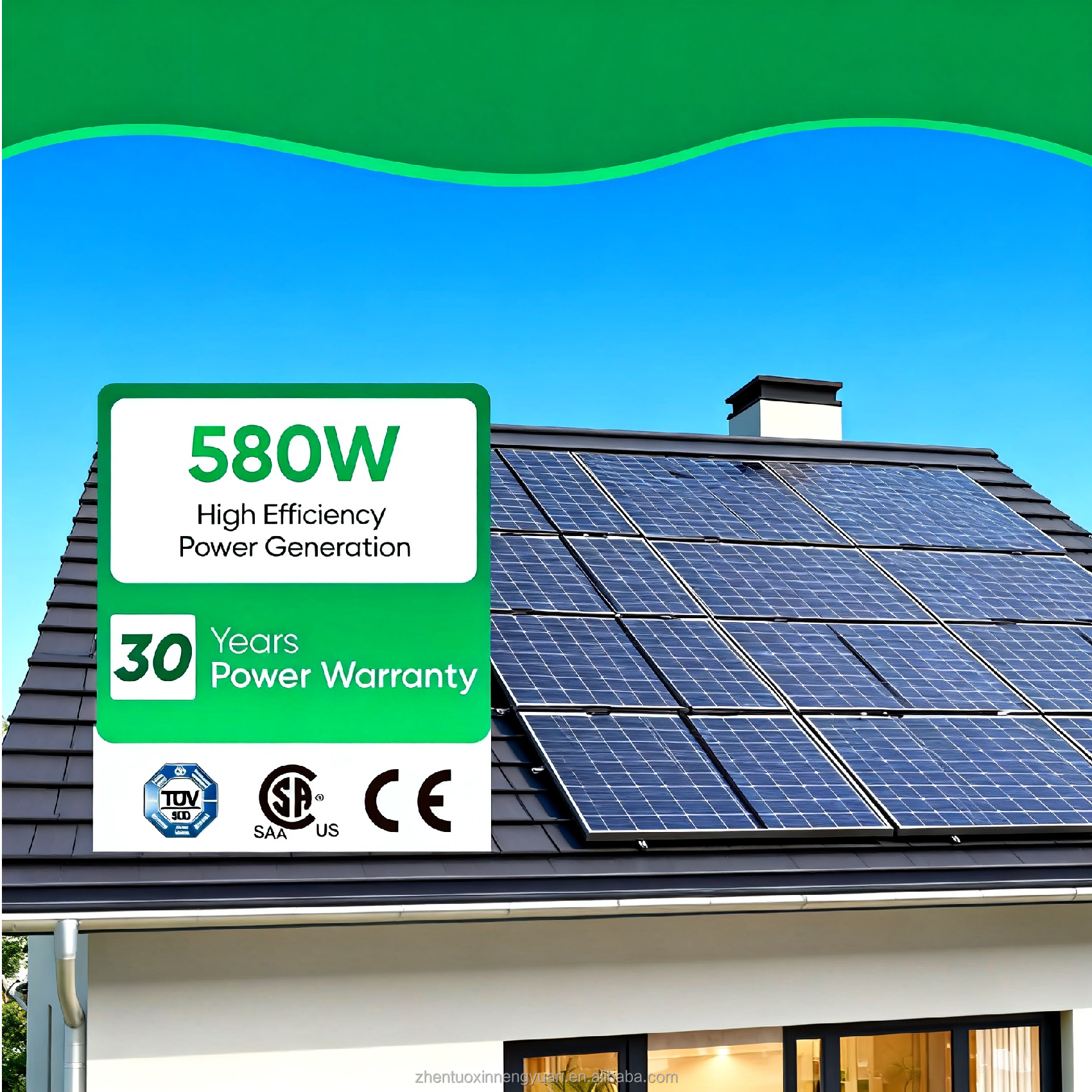 3KW 5KW 8KW 10KW Home Off-grid Solar Power System Complete MPPT Lithium Ion Set Monocrystalline Panels Pure Sine Wave Inverter