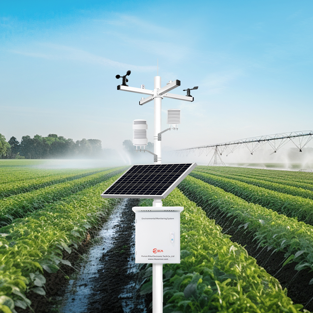 RK900-01 Meteorology Solar Panel Power Supply Remote Upgrade RS485 GSM 3G 4G WIFI Ethernet Weather Station With Outdoor Sensor