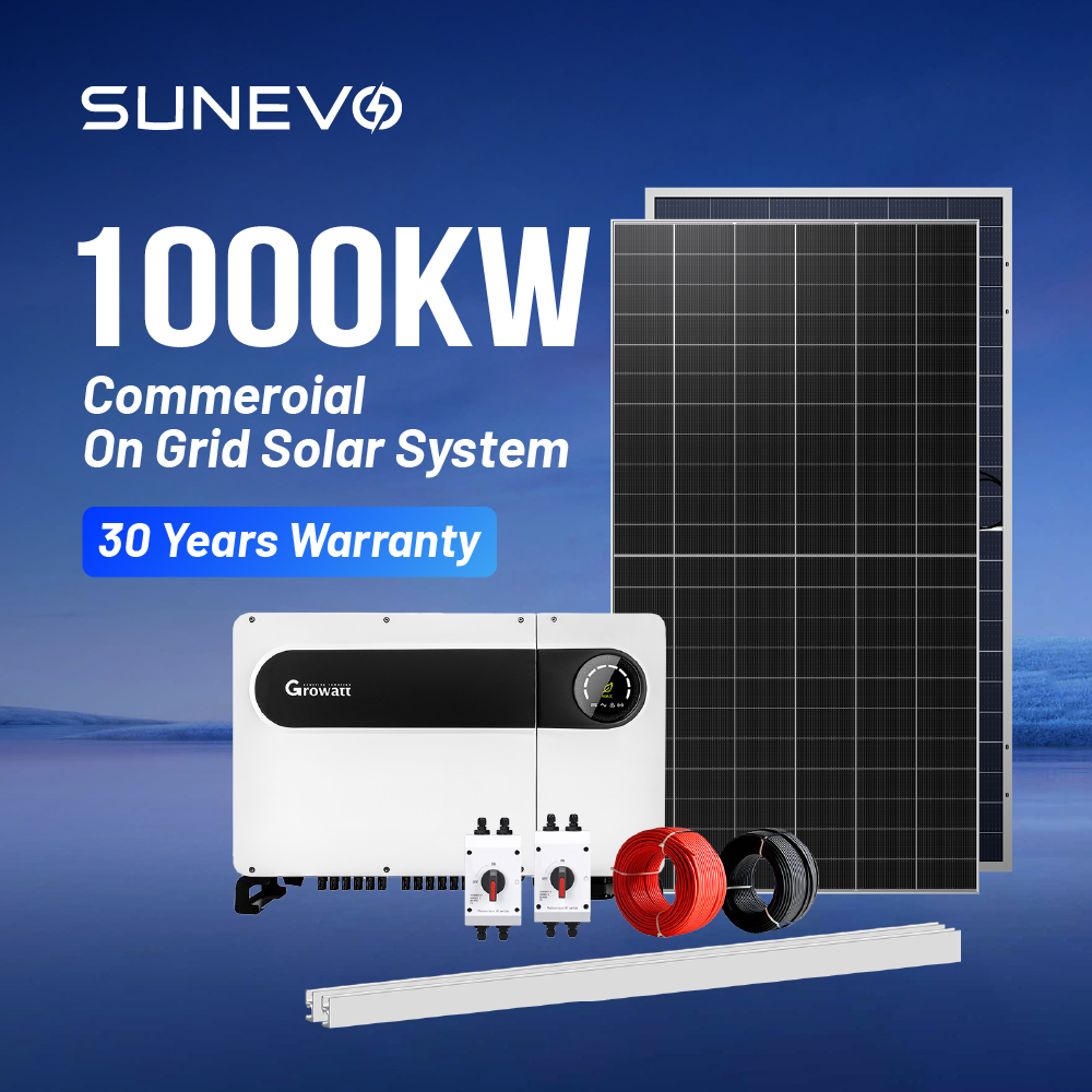 Industrial Solar Panel System Complete Kit 4000Kw 2Mw 3Mw 4Mw 5Mw On Grid Solar Power System