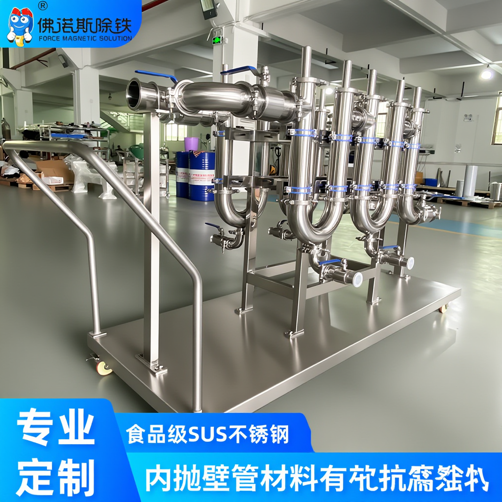 304 Stainless Rolling Magnetic Fluid Cleaner Unit Ferrous Debris Extractor for Machine Oil Processing Systems