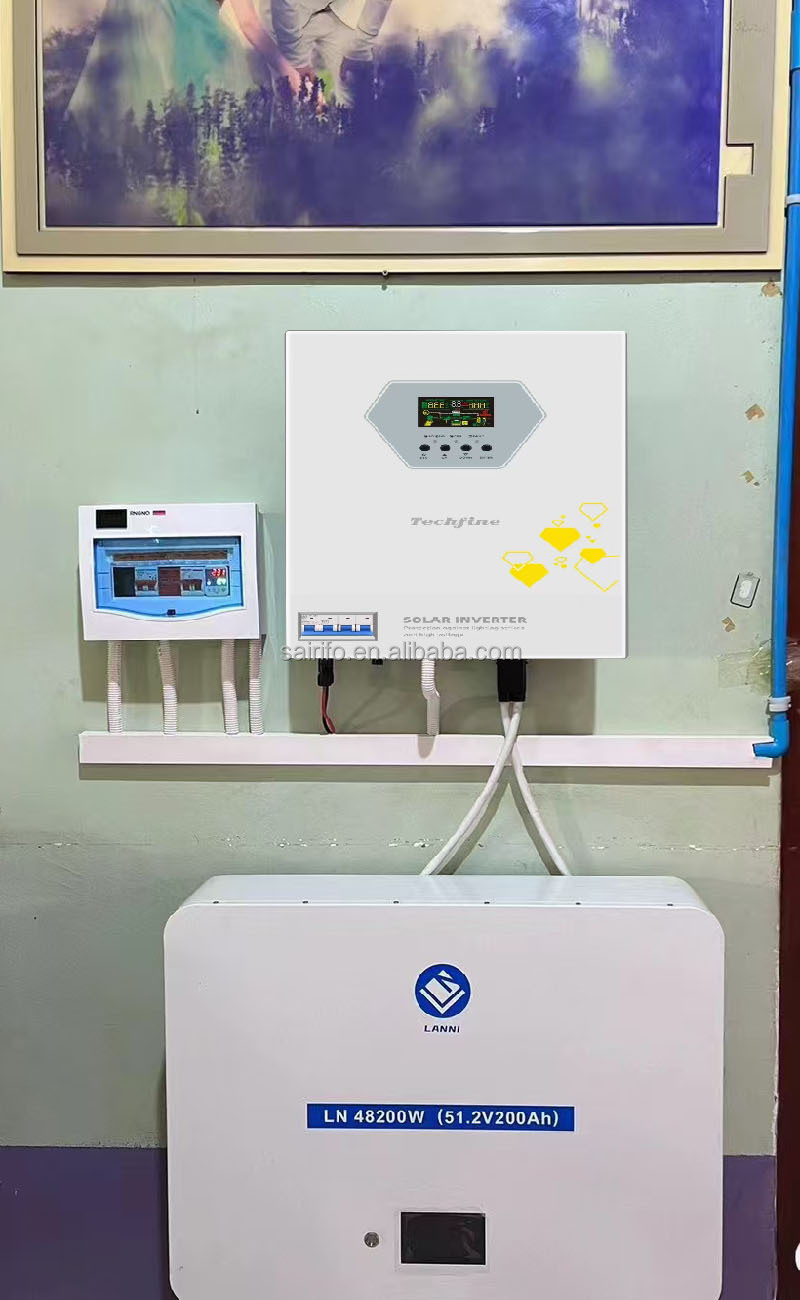 Hybrid Home Solar Energy System with 1KW 2KW 3KW 5KW 6KW 10KW Solar Battery &amp; Panel Grid Solar Power System
