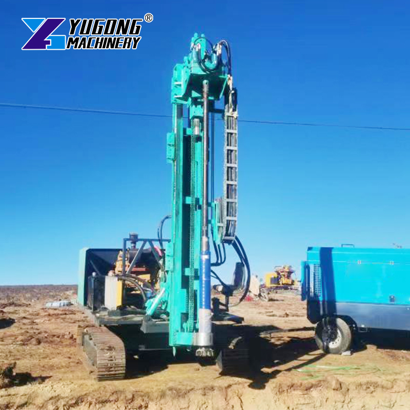 Ground Mount Solar Piling Machine Photovoltaic Driver Utility Scale Solar Project Construction Crawler Hydraulic Powered
