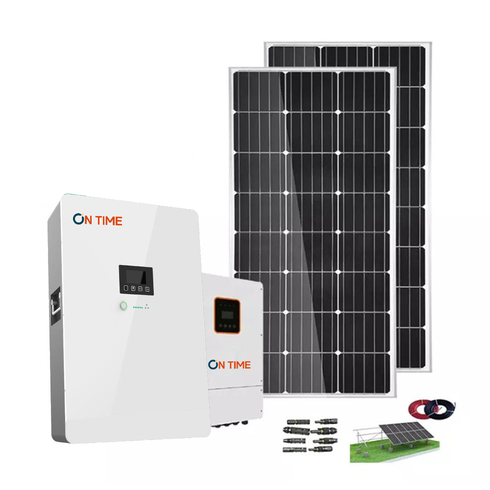 Residential All-In-One Hybrid Solar Power System 3KW to 10KW Photovoltaic Solar Energy System with Batteries Kits
