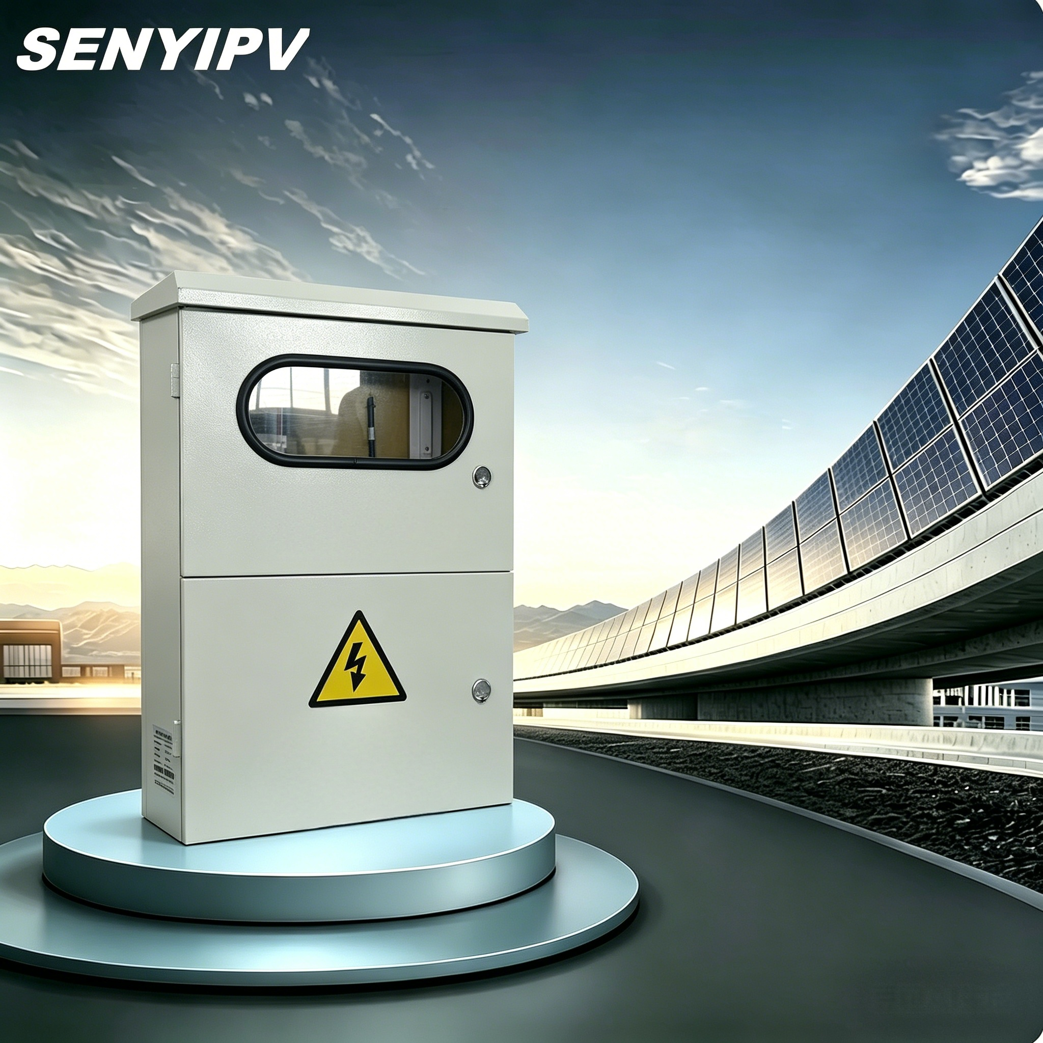 Integrated Solar PV Grid-Tied Distribution Cabinet Customized Circuit Breaker SPD Meter Outdoor Power Distribution Box 35kw