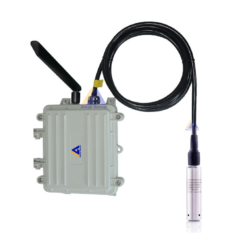 Atech Tuya Smartlife APP Solar Panel Wireless Submersible Tank Monitor Water Tank Sensor For Villa Apartments