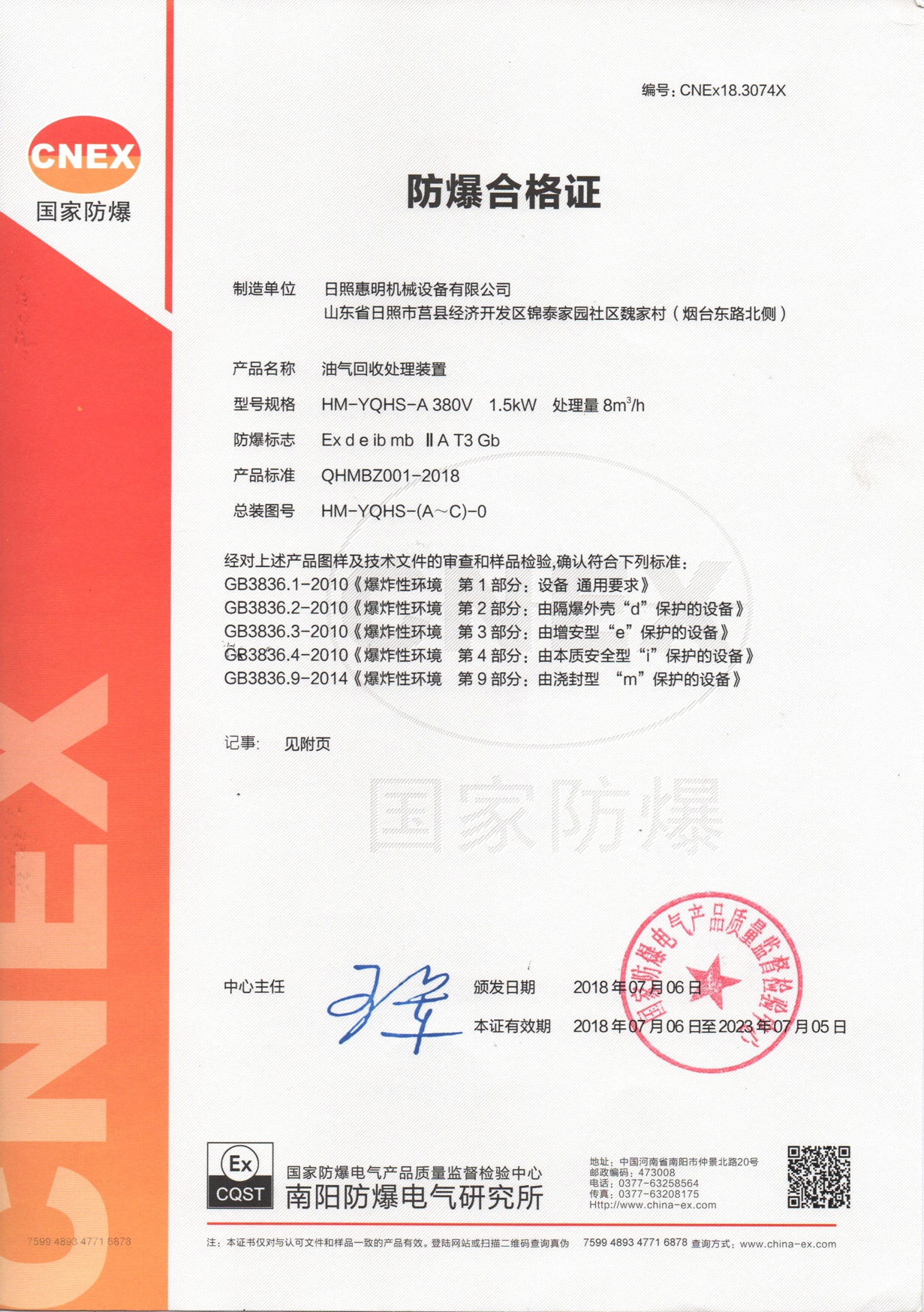 CE Certificate