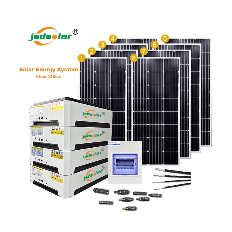 Hot Sale Jinsdon Solar Systems Complete 5kw 10kw 15kw off Grid 10 kw Solar Panel System 10kw Grid Tie Solar Systems for Home