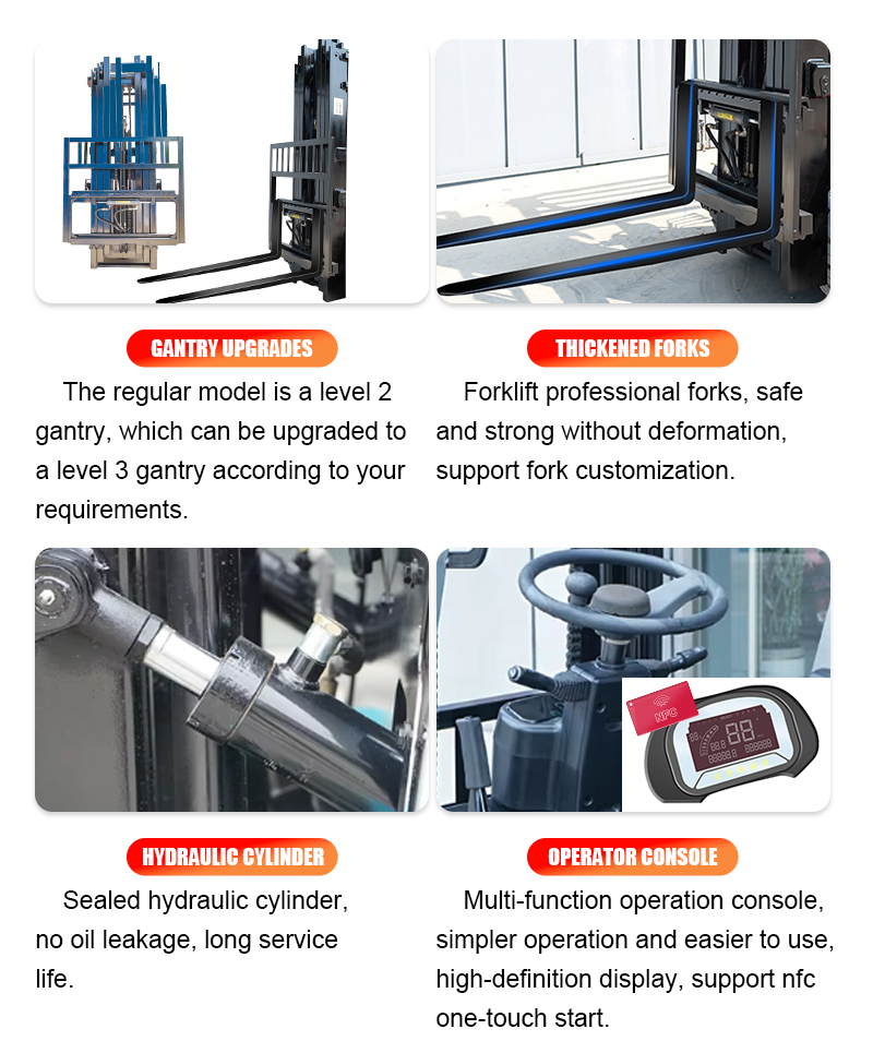 3.5 Ton New Energy Electric Forklift With Solar Charging Panel On Roof For Energy Saving 3.5 Ton New Energy Electric Forklift