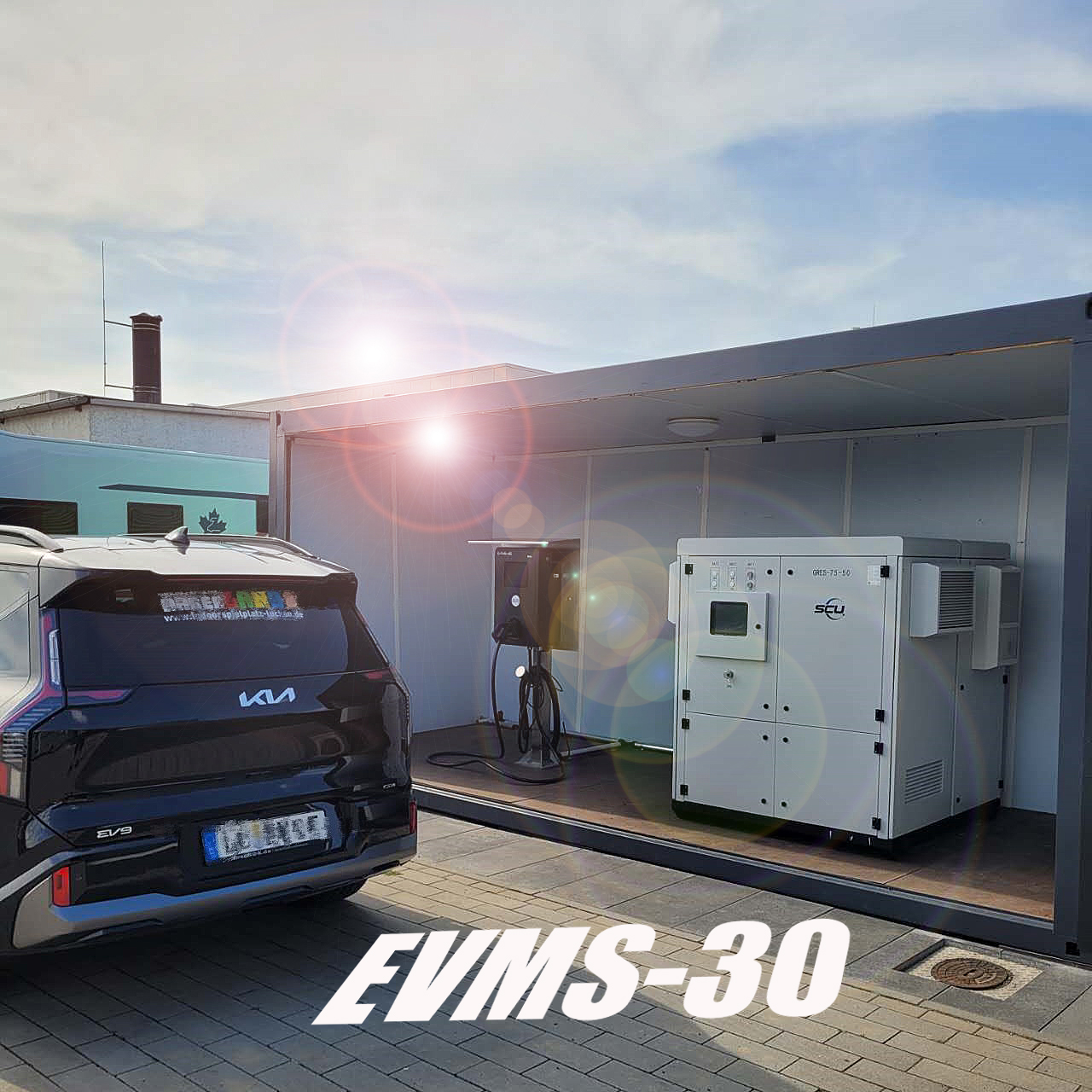 Solar Energy Storage 200kW/300kWh BESS 180kW EV Charging Station Zero Carbon Electric Vehicle Charging Infrastructure