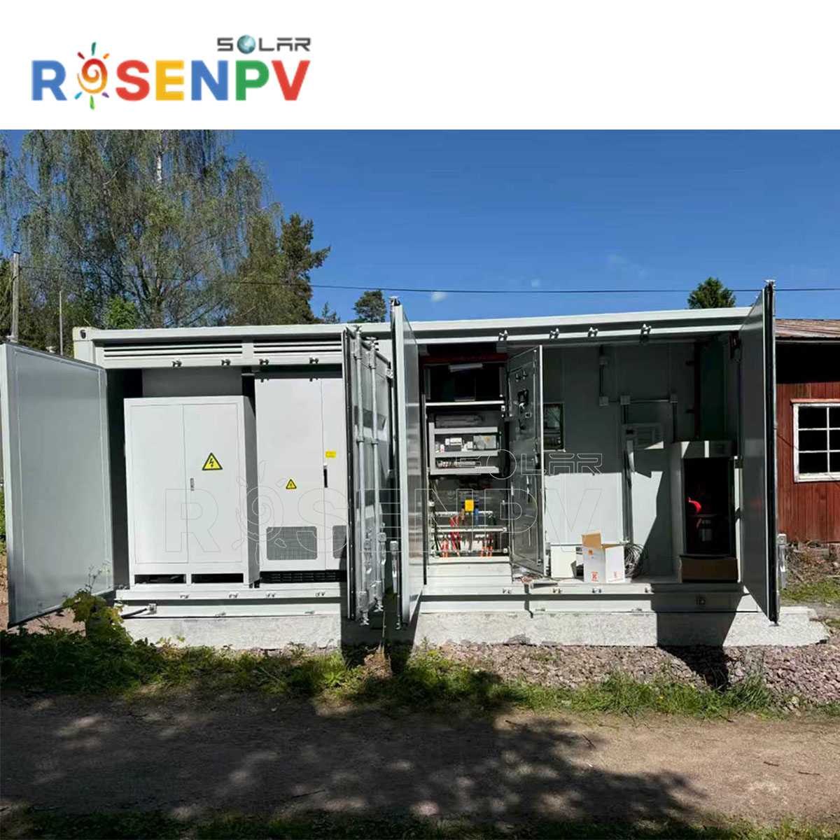 Industrial Solar Project 300kw with Lithium Battery 600kwh 800kwh ESS Solar Plant Grid Selling Factory Use
