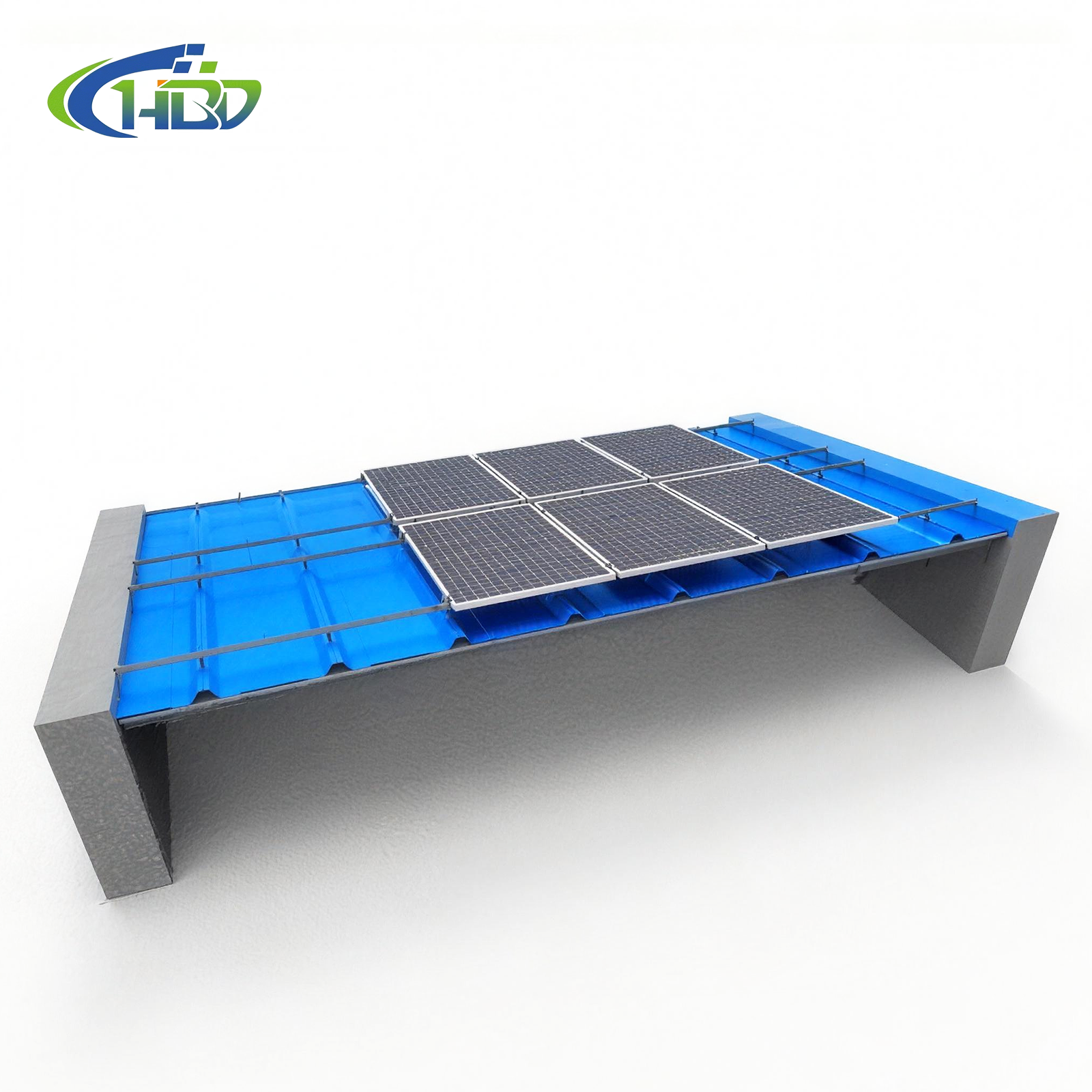 Utility Scale Solar Farm PV Ground Racking System Farmland Solar Energy Generation Project