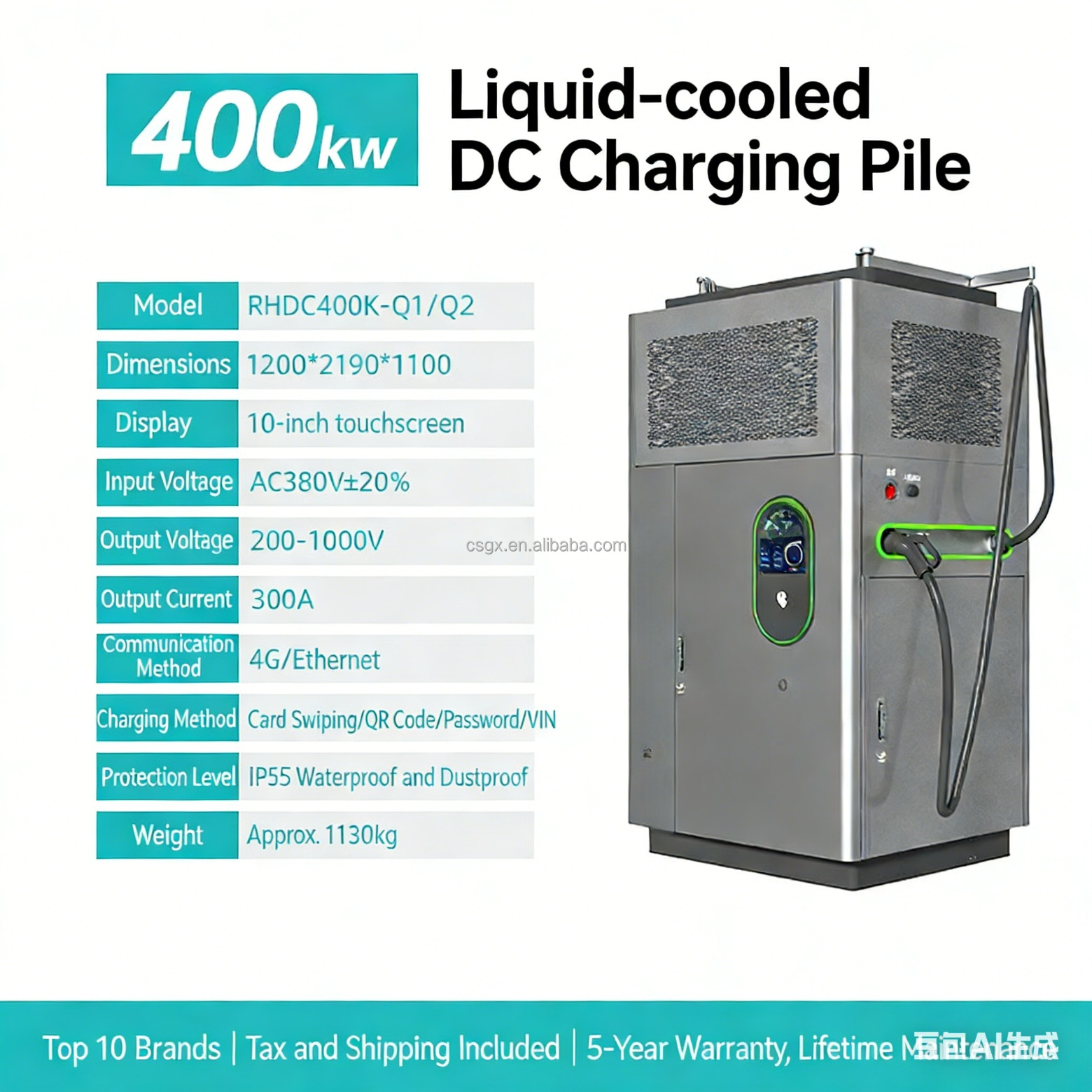 Customizable Solar-powered DC EV Charger for Heavy-Duty Trucks New Energy Vehicles Off-Grid 400kW/480kW Integrated Solar System