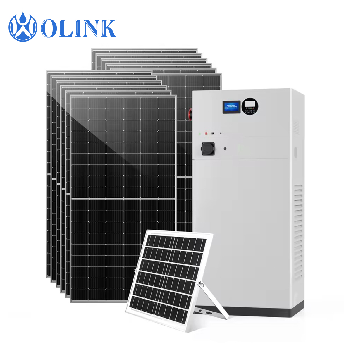Olink Solar EV Charging Station with Battery Grid Hybrid | Auto Switching | Peak Load Shaving | PV Priority | App Smart Control