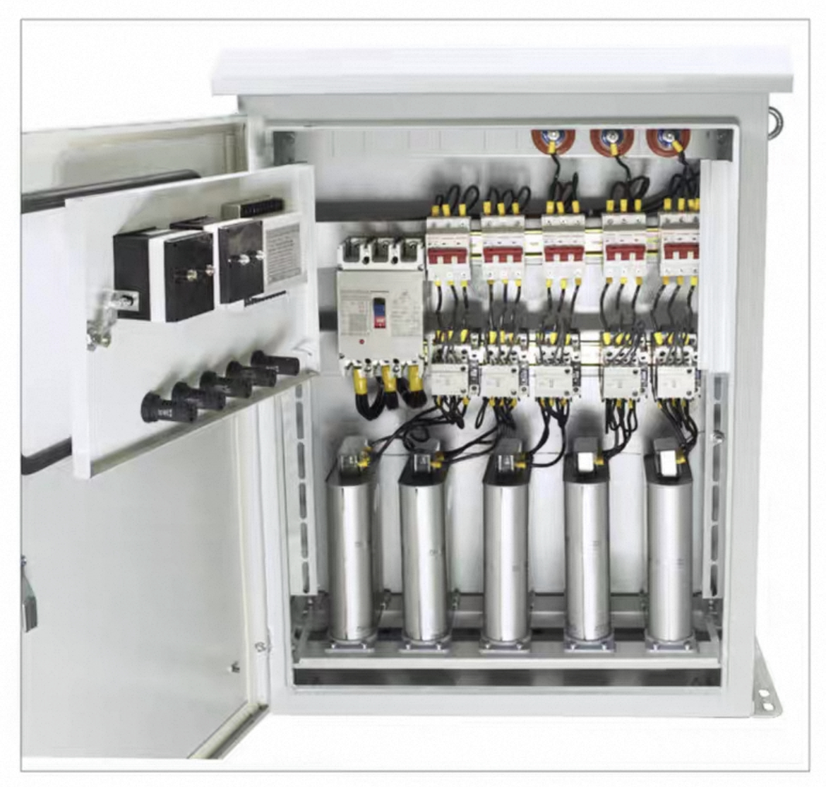 Custom HUASHU DGAC-100 Wall-mounted Power Distribution Equipment Capacitor Compensation Photovoltaic Boost Cabinet IP55 Rated
