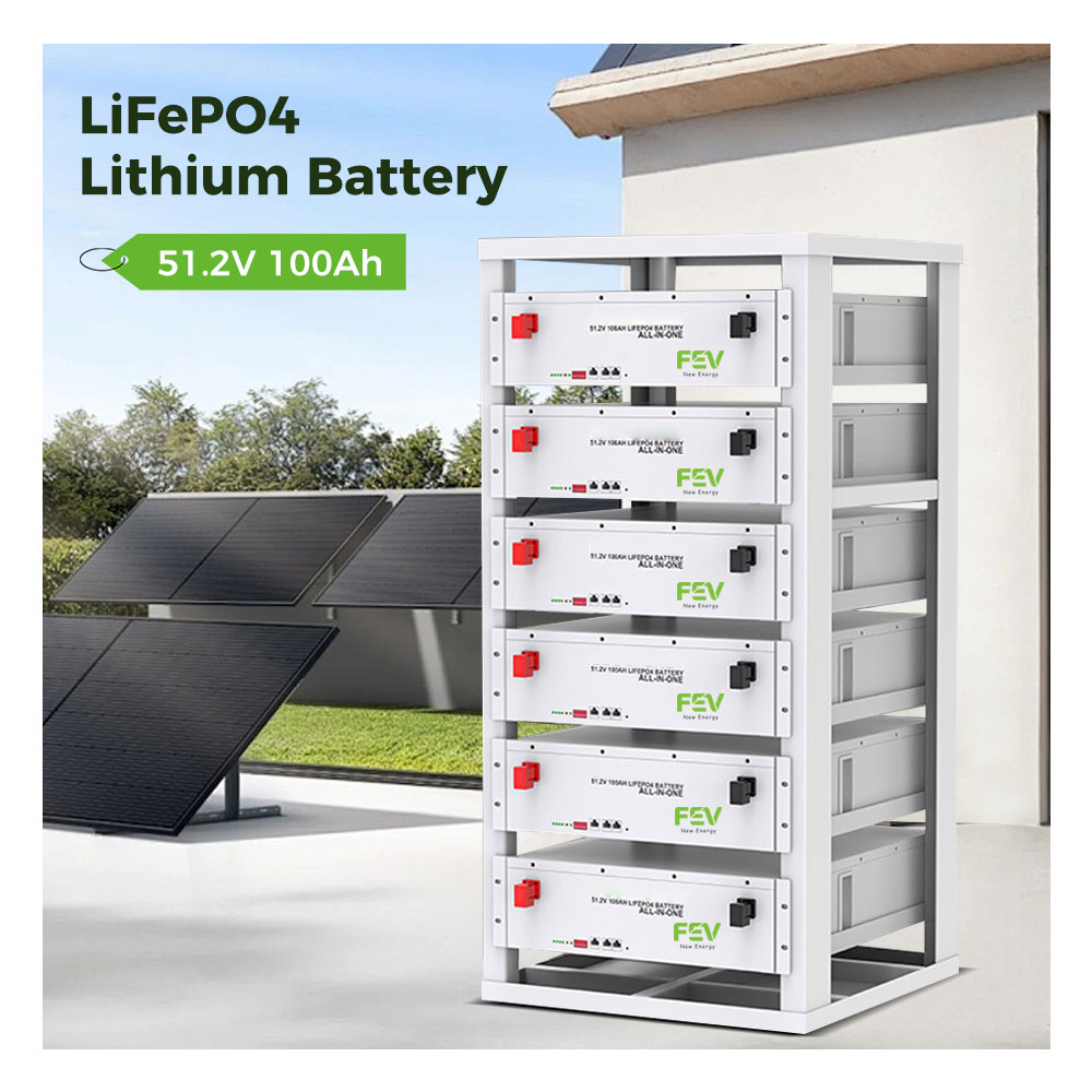 51.2V 5kW 10kW 20kW Stackable Energy Storage System Integrated Unit with 51.2V High-Voltage Lithium-ion Solar Lithium Battery