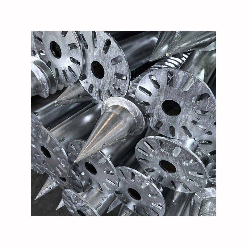 Durable Q235 Hot DIP Galvanized Earth Screw Pile Anchor Solution