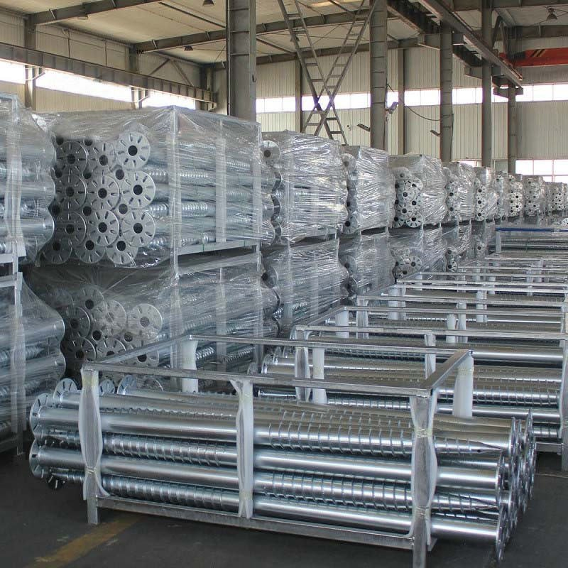 Durable Q235 Hot DIP Galvanized Earth Screw Pile Anchor Solution