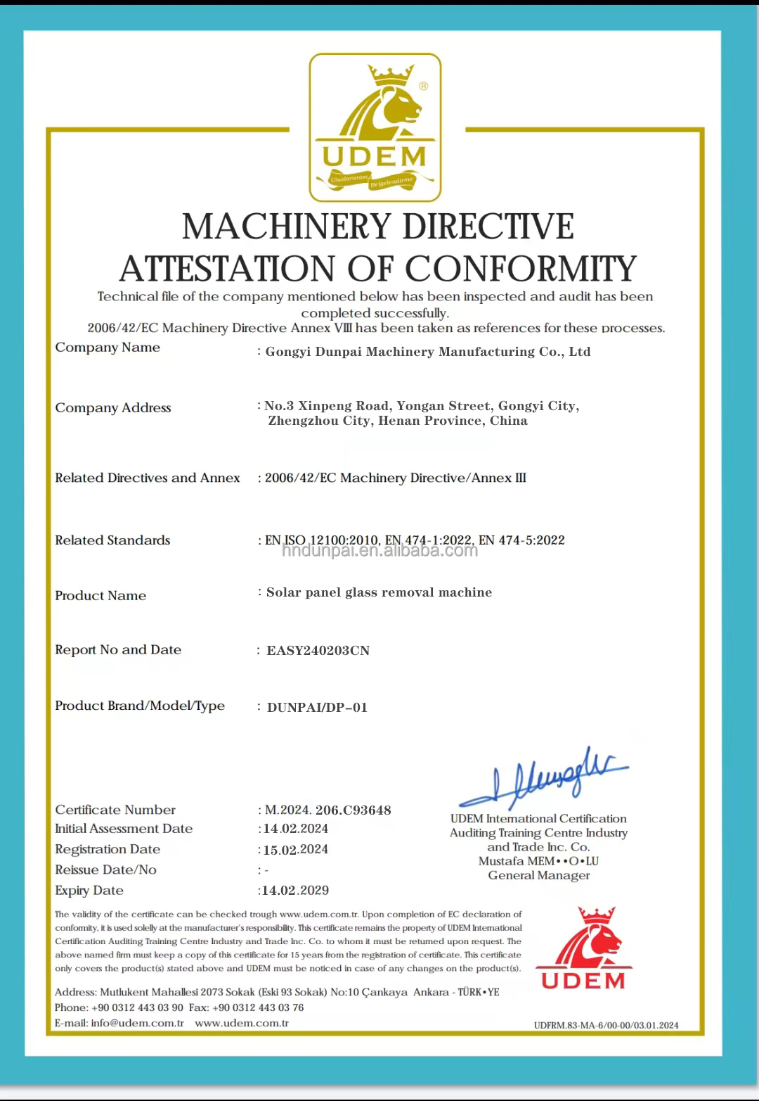 Certification 1