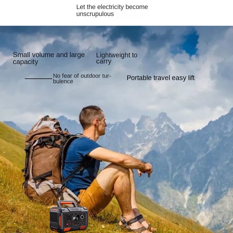 Customizable Portable Lithium Iron Phosphate Solar Powered Outdoor Emergency Charging Backup Energy Storage Power Pure Sine Wave